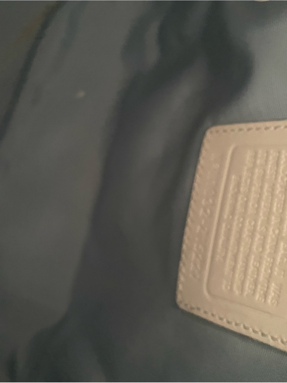 NWOT Coach Blue Signature Jacquard & White Leather Shoulder Bag - Picture 4 of 5
